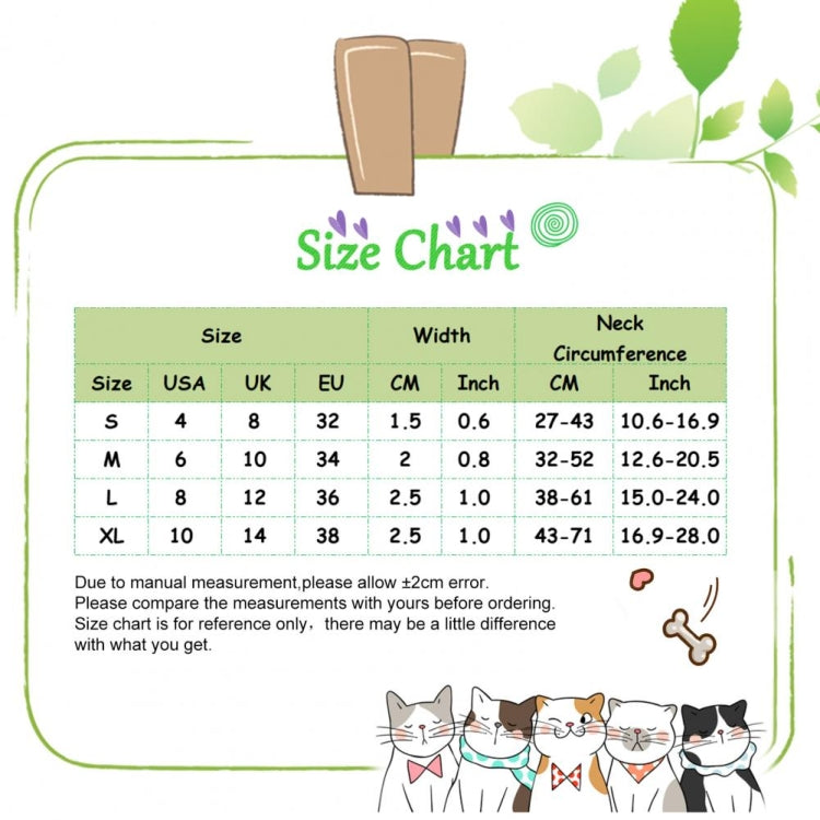 2 PCS Pet Ethnic Style Polyester Cotton Print Pattern Collar, ขนาด:, S: 1.5x27-43cm, M: 2.0x32-52cm, L: 2.5x38-61cm, XL: 2.5x43-71cm
