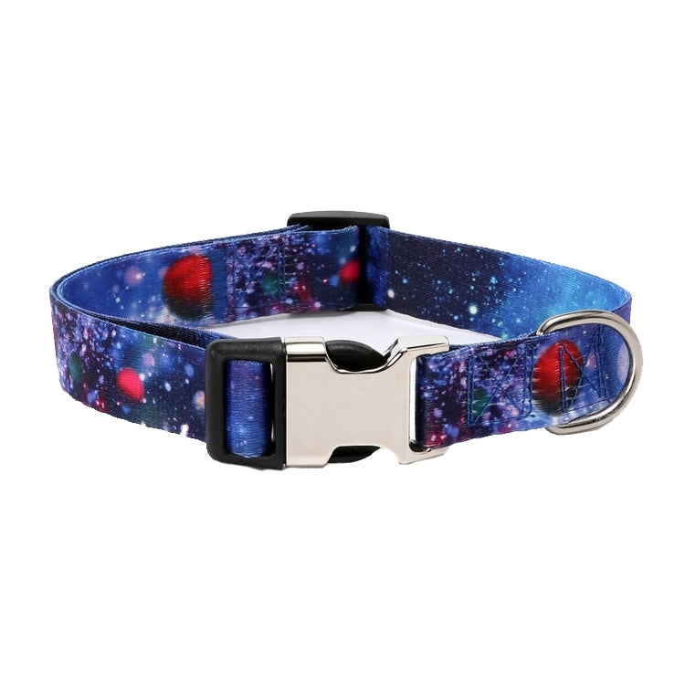 2 PCS Pet Ethnic Style Polyester Cotton Print Pattern Collar, ขนาด:, S: 1.5x27-43cm, M: 2.0x32-52cm, L: 2.5x38-61cm, XL: 2.5x43-71cm