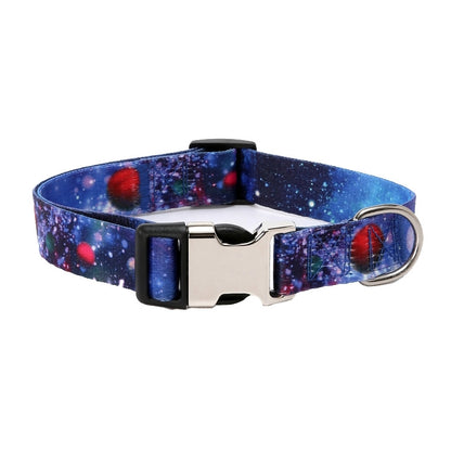2 PCS Pet Ethnic Style Polyester Cotton Print Pattern Collar, ขนาด:, S: 1.5x27-43cm, M: 2.0x32-52cm, L: 2.5x38-61cm, XL: 2.5x43-71cm