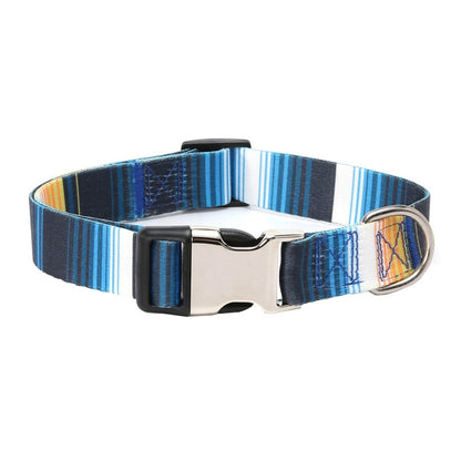 2 PCS Pet Ethnic Style Polyester Cotton Print Pattern Collar, ขนาด:, S: 1.5x27-43cm, M: 2.0x32-52cm, L: 2.5x38-61cm, XL: 2.5x43-71cm