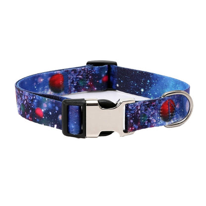 2 PCS Pet Ethnic Style Polyester Cotton Print Pattern Collar, ขนาด:, S: 1.5x27-43cm, M: 2.0x32-52cm, L: 2.5x38-61cm, XL: 2.5x43-71cm