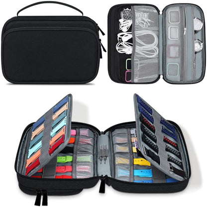 สายนาฬิกามัลติฟังก์ชั่น Data Line 36 Slots Storage Bag