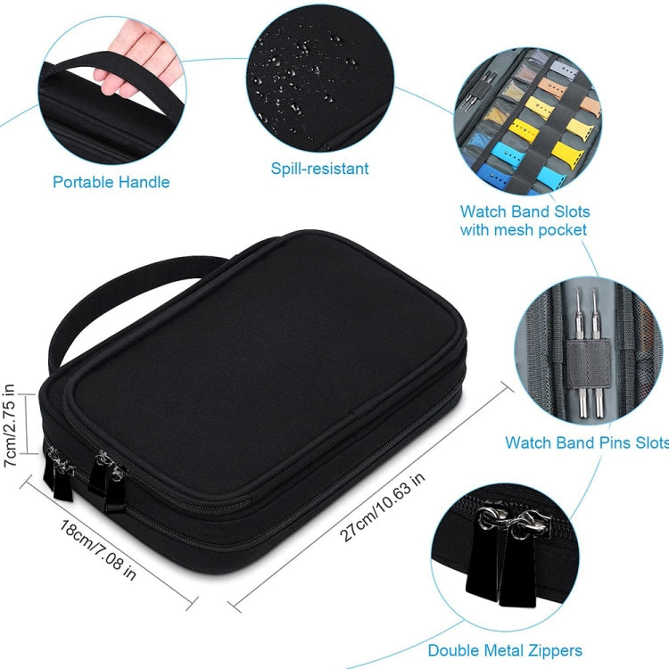 สายนาฬิกามัลติฟังก์ชั่น Data Line 36 Slots Storage Bag