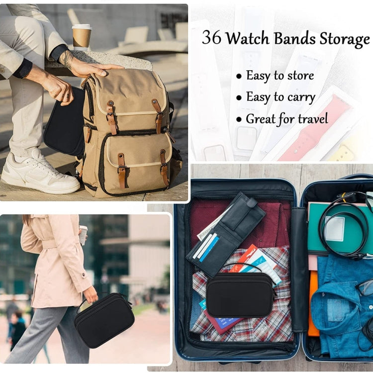 สายนาฬิกามัลติฟังก์ชั่น Data Line 36 Slots Storage Bag