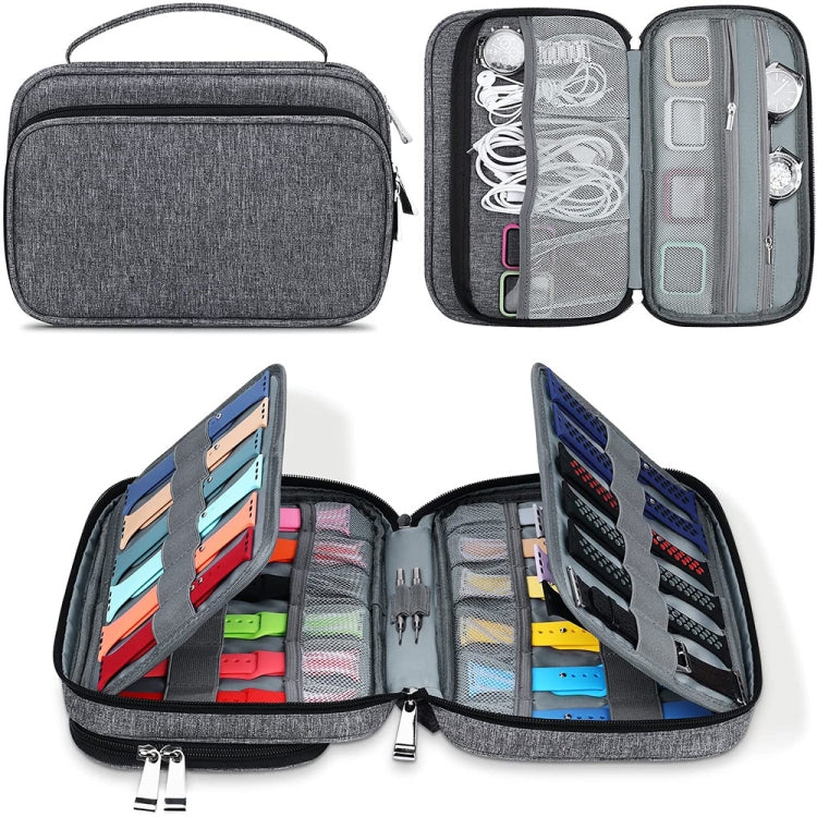 สายนาฬิกามัลติฟังก์ชั่น Data Line 36 Slots Storage Bag