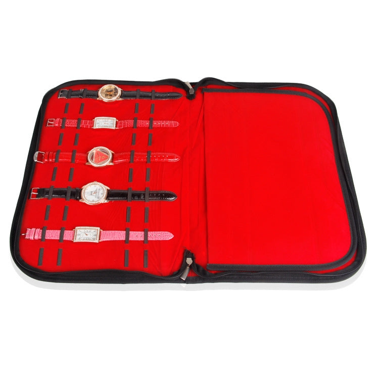 กระเป๋าเก็บเครื่องประดับนาฬิกาความจุขนาดใหญ่หนัง PU, PU Leather Watch Display Bag