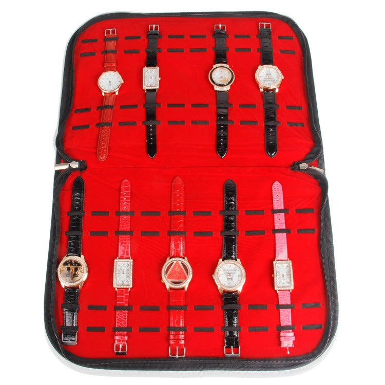 กระเป๋าเก็บเครื่องประดับนาฬิกาความจุขนาดใหญ่หนัง PU, PU Leather Watch Display Bag