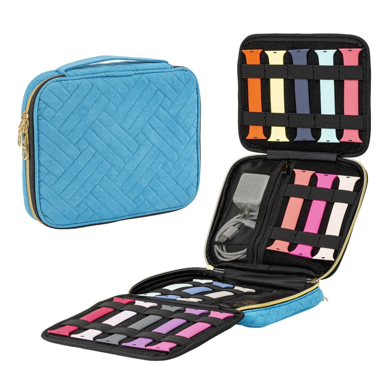 สายนาฬิกากำมะหยี่ ถุงเก็บอุปกรณ์นาฬิกา, Blue S, Black S, Pink S, Blue M, Black M, Pink M, Blue L, Black L, Pink L