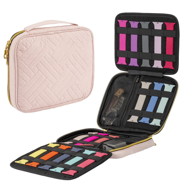 สายนาฬิกากำมะหยี่ ถุงเก็บอุปกรณ์นาฬิกา, Blue S, Black S, Pink S, Blue M, Black M, Pink M, Blue L, Black L, Pink L