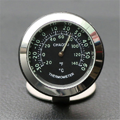 เครื่องประดับโลหะเครื่องวัดอุณหภูมิรถยนต์ไฟกลางคืน, Black Thermometer
