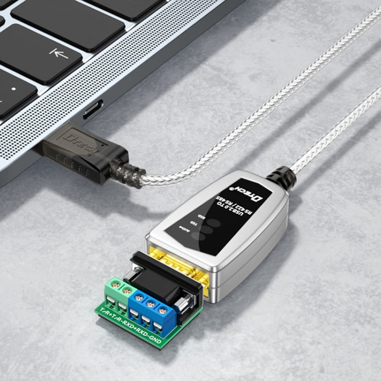 DTECH DT-5119 0.5m USB เป็น RS485/422 Industrial Converter Serial Line Communication Adapter, DT-5119 0.5m