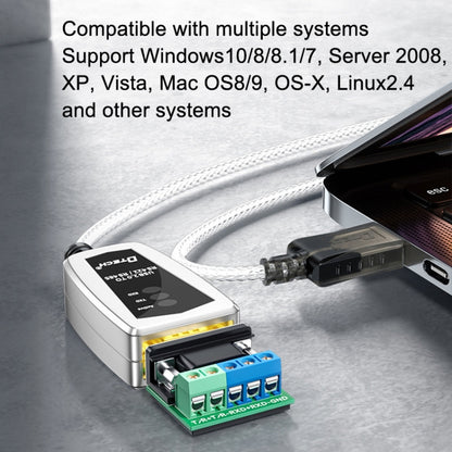 DTECH DT-5119 0.5m USB เป็น RS485/422 Industrial Converter Serial Line Communication Adapter, DT-5119 0.5m