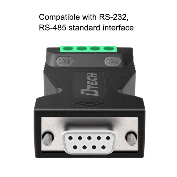 DTECH DT-9001 เกรดอุตสาหกรรม ป้องกันฟ้าผ่าและไฟกระชาก RS232 เป็น 485 Converter, DT-9001