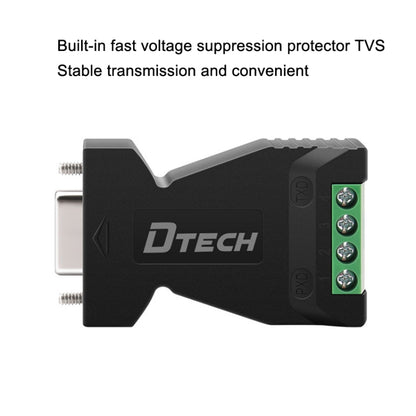 DTECH DT-9001 เกรดอุตสาหกรรม ป้องกันฟ้าผ่าและไฟกระชาก RS232 เป็น 485 Converter, DT-9001