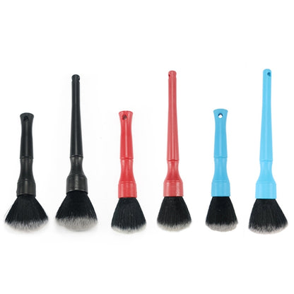 รายละเอียดรถ 4 ชิ้นแปรงขนนุ่มภายในแปรงทำความสะอาดซอกซอนสไตล์:, Short Black Handle, Long Black Handle, Short Red Handle, Long Red Handle, Short Blue Handle, Long Blue Handle