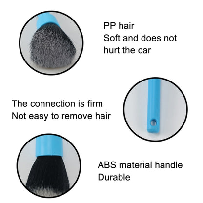 รายละเอียดรถ 4 ชิ้นแปรงขนนุ่มภายในแปรงทำความสะอาดซอกซอนสไตล์:, Short Black Handle, Long Black Handle, Short Red Handle, Long Red Handle, Short Blue Handle, Long Blue Handle