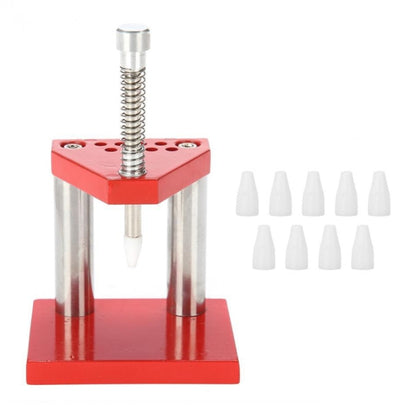 Watch Hand Plunger Puller Remover พร้อมชุดแม่พิมพ์พลาสติก 9 ชิ้น, Single Needle Pressure Needle
