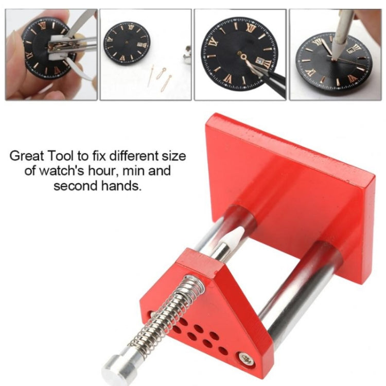 Watch Hand Plunger Puller Remover พร้อมชุดแม่พิมพ์พลาสติก 9 ชิ้น, Single Needle Pressure Needle