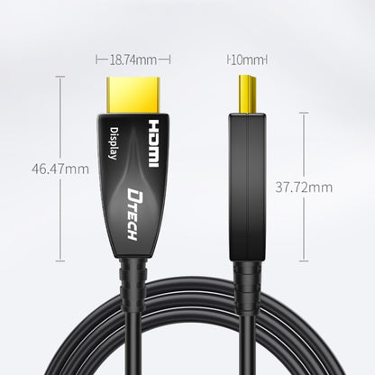 DTECH HDMI 2.0 เวอร์ชันสายไฟเบอร์ออปติคอล 4K 60Hz ทีวีจอใหญ่ การเดินสายไฟ, ความยาว:, 2m, 5m, 10m, 15m, 20m, 25m, 30m, 35m, 40m, 50m, 60m, 70m, 80m, 90m, 100m