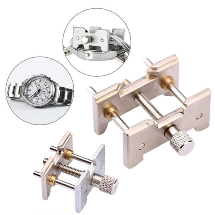 2 in 1 Watch Movement Holder Clip Base Metal Multi Function Vise Clamp, 2 In 1 Watch Movement Holder