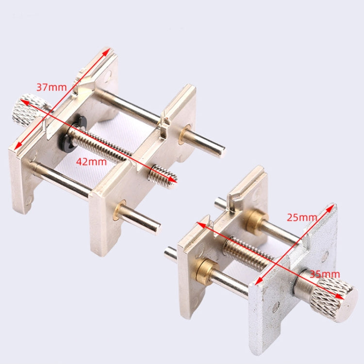 2 in 1 Watch Movement Holder Clip Base Metal Multi Function Vise Clamp, 2 In 1 Watch Movement Holder