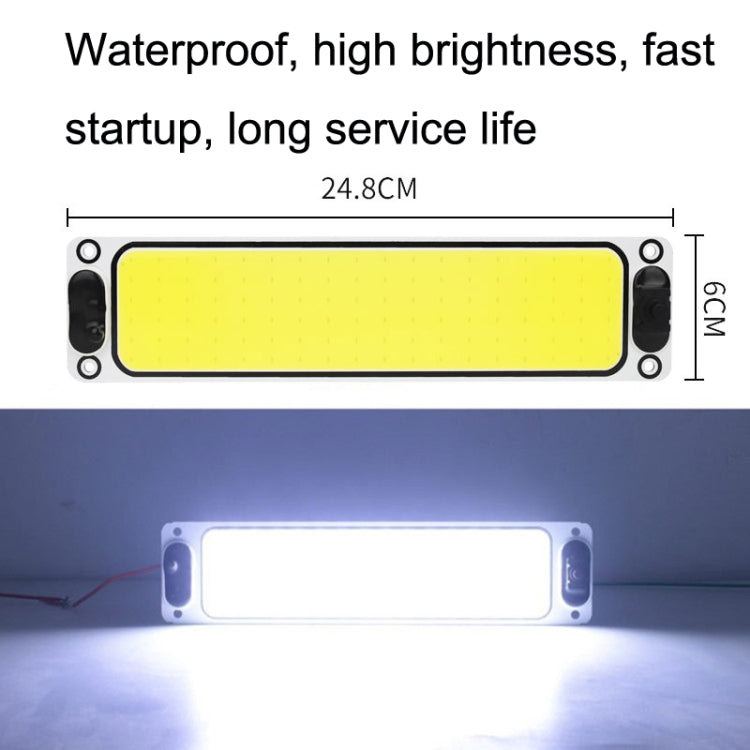 2PCS รถ Cab LED ไฟอ่านหนังสือ COB รถบรรทุกไฟภายในโดมโคมไฟ, Car LED Reading Light
