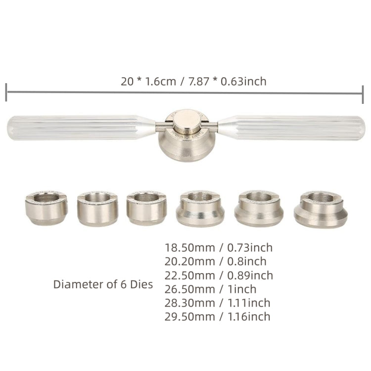 นาฬิกา เครื่องมือเปิดฝาหลัง ประแจถอดฝาหลังนาฬิกาแบบปรับได้, Gear Rear Cover, Round Teeth, Square Teeth