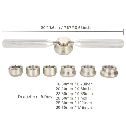 นาฬิกา เครื่องมือเปิดฝาหลัง ประแจถอดฝาหลังนาฬิกาแบบปรับได้, Gear Rear Cover, Round Teeth, Square Teeth