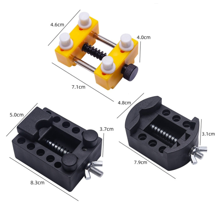3 PCS 2058 เครื่องมือซ่อมนาฬิกา Watch Seat Dial Cover Fixing Seat, B Type, E Type