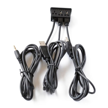 การดัดแปลงรถยนต์แบบสากล Dual USB + AUX อินเตอร์เฟสการชาร์จที่นั่ง, USB+USB+AUX