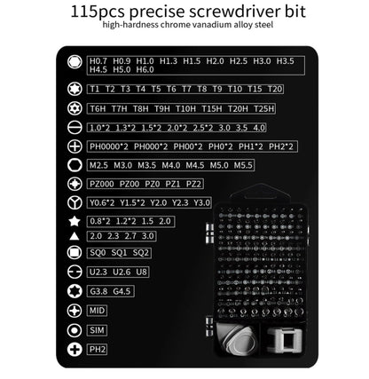 117 ใน 1 ไขควงชุดนาฬิกาเครื่องมือถอดคอนโซลเกม, 117 In 1