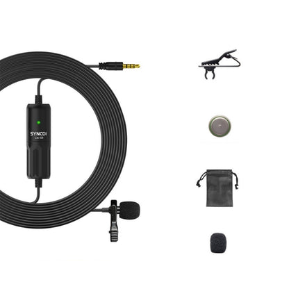 SYNCO S8 Lavalier Live Wired Microphone, ข้อมูลจำเพาะ:, Black, Black + Type-C, Black + 8 Pin, Black + Type-C + 8 Pin
