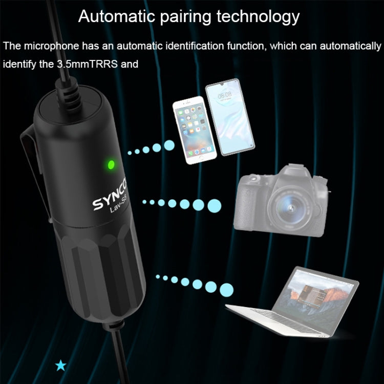SYNCO S8 Lavalier Live Wired Microphone, ข้อมูลจำเพาะ:, Black, Black + Type-C, Black + 8 Pin, Black + Type-C + 8 Pin
