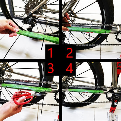 ZTTO 2 PCS Mountain Bike Plastic Chain Guard เกียร์ขี่, สีส้ม, สีเขียว, สีดำ