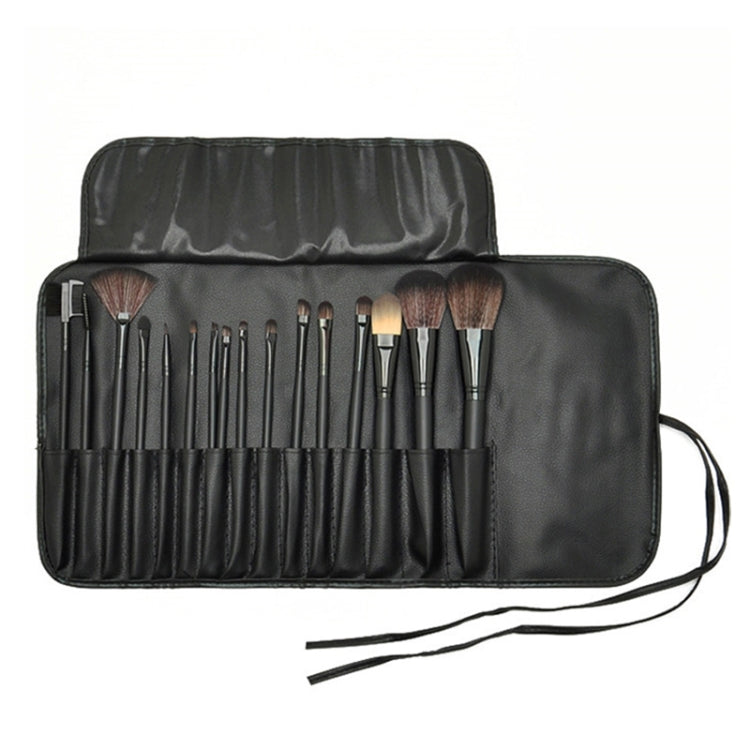 ชุดแปรงแต่งหน้า Loose Powder Brush เครื่องมือแต่งหน้า, 15 PCS / Set Black, 15 PCS / Set Wood Color, 18 PCS / Set Wood Color