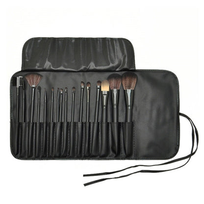 ชุดแปรงแต่งหน้า Loose Powder Brush เครื่องมือแต่งหน้า, 15 PCS / Set Black, 15 PCS / Set Wood Color, 18 PCS / Set Wood Color