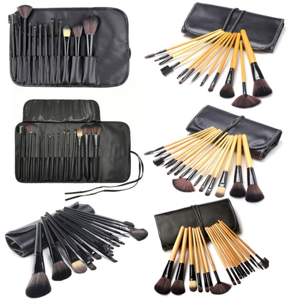 ชุดแปรงแต่งหน้า Loose Powder Brush เครื่องมือแต่งหน้า, 15 PCS / Set Black, 15 PCS / Set Wood Color, 18 PCS / Set Wood Color