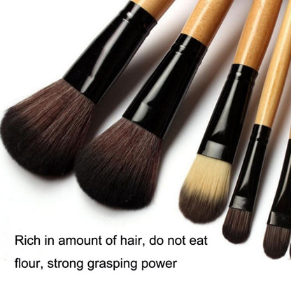 ชุดแปรงแต่งหน้า Loose Powder Brush เครื่องมือแต่งหน้า, 15 PCS / Set Black, 15 PCS / Set Wood Color, 18 PCS / Set Wood Color
