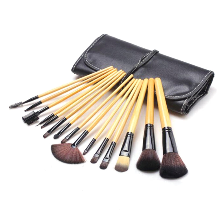 ชุดแปรงแต่งหน้า Loose Powder Brush เครื่องมือแต่งหน้า, 15 PCS / Set Black, 15 PCS / Set Wood Color, 18 PCS / Set Wood Color