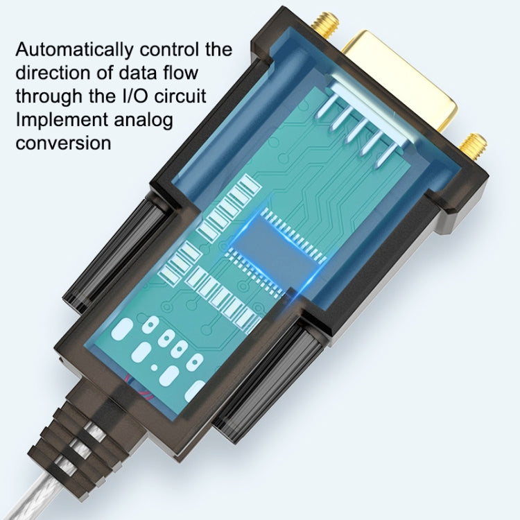 DTECH DT-5002A 1.8m USB To RS232 Serial Line DB9 เข็มพอร์ต COM, 1.8m