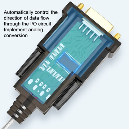 DTECH DT-5002A 1.8m USB To RS232 Serial Line DB9 เข็มพอร์ต COM, 1.8m