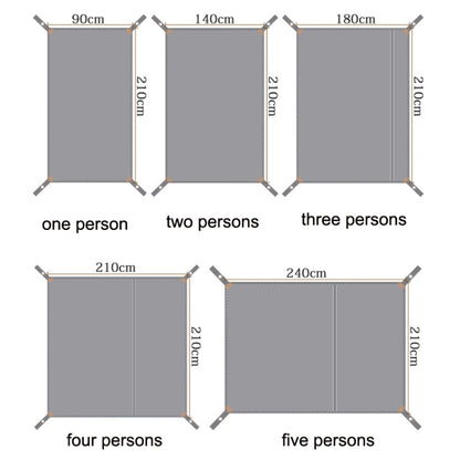 เสื่อเต็นท์กลางแจ้งผ้าหนา Oxford เสื่อปิกนิกกันน้ำ, ขนาด:, 90x210cm, 140x210cm, 180x210cm, 210x210cm, 240x210cm