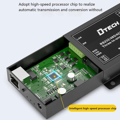 DTECH IOT9031 RS232/485/422 ถึง TCP 3 ใน 1 เซิร์ฟเวอร์อนุกรม, ปลั๊ก CN, IOT9031 RS232/485/422 To TCP