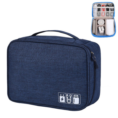 กระเป๋าเก็บสายเคเบิลข้อมูลดิสก์ U ดิจิตอลประจุบวกมัลติฟังก์ชั่น, a15 Blue, a15 Purple, a15 Grey, a15 Wine Red, a15 Navy