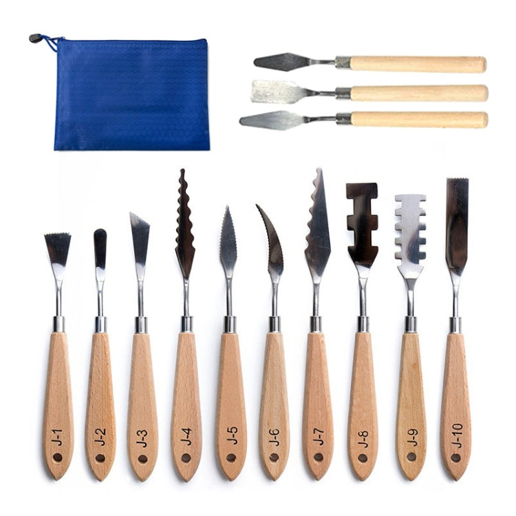 13 ใน 1 ภาพวาดสีน้ำมันรูปทรงพิเศษ Scraper Painting Creation Art Palette Knife, 13 In 1