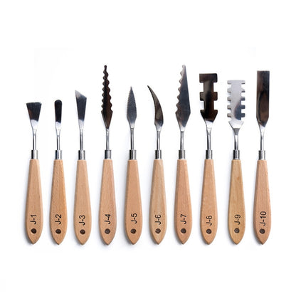 13 ใน 1 ภาพวาดสีน้ำมันรูปทรงพิเศษ Scraper Painting Creation Art Palette Knife, 13 In 1