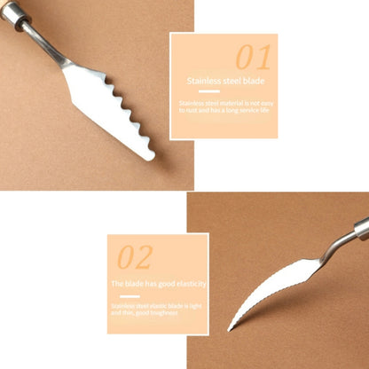 13 ใน 1 ภาพวาดสีน้ำมันรูปทรงพิเศษ Scraper Painting Creation Art Palette Knife, 13 In 1