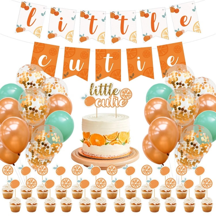 Citrus Pattern ตกแต่งงานเลี้ยงวันเกิดเด็ก, Baby Birthday Party Decoration