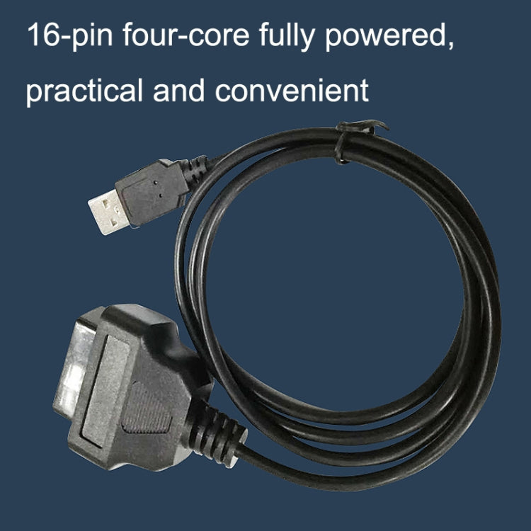 16PIN USB AM เป็น OBD2 สายแปลงหญิงรถสายวินิจฉัยคอมพิวเตอร์, 16PIN