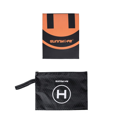 Sunnylife Drone Universal ลานจอดเฮลิคอปเตอร์หนังพับได้สองด้านขนาด: 55 x 50 ซม, TJP08